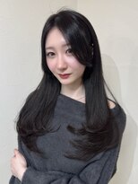 クレム 博多駅店(ChLem) 顔まわりレイヤー 艶カラー 暗髪 韓国風 髪質改善 福岡美容室