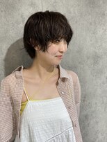 エアー 青山(AIR) 前髪あり耳掛け丸みボブコンパクトショート20代30代40代