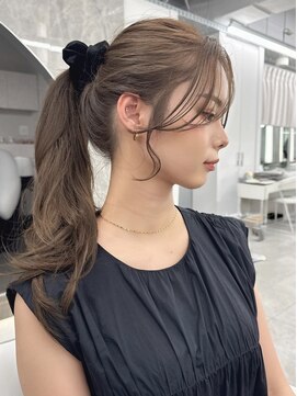 マウルルナ(MAEUL luna) 韓国前髪　くびれヘア　夏のヘアアレンジ