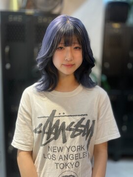 ヴァイス 渋谷店(VAICE) ライトブルー/ブラックのフェイスフレーミング