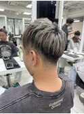 MEN’S HAIR/ブルーブラック/フェザーパーマ/静岡鷹匠
