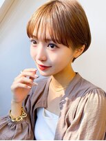 オルクドゥ(Orque deux)&nbsp;★20代30代秋冬の大人可愛いショートカット◎オレンジブラウン