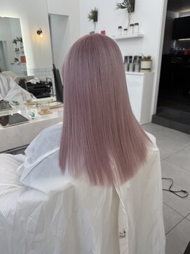 アオ 甲府本店(AO) 韓ドラ風ペールピンク