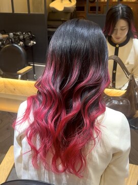 エアタッチグラデーションレッド