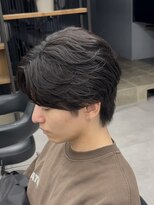 オーバルバイアピッシュ(OVARL by apish)&nbsp;ナチュラルセンターパート毛流れパーマセンターパートニュアンス