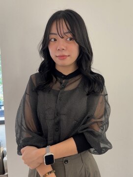 ネウィ 梅田(newi) sheer black × 2way bang