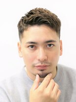 フランクスバーバー アンド ビアークラブ(FRANK'S BARBER and BEER CLUB) MEN’S/リバースセンターパート/ニュアンスパーマ