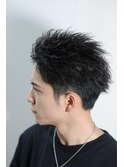 オールバックショート