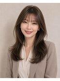 ダークアッシュ顔周りレイヤー20代～50代【西新大濠荒戸】