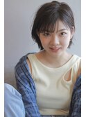 カジュアル×ショートボブ