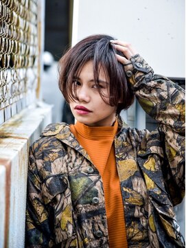 カムジーヘッドカミノウラ(COMEGHEAD KAMINOURA) カジュアルショートボブ #髪質改善  #ハイライト #ヘッドスパ