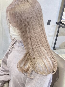 リンドトウキョウ(LINDO TOKYO) Y.Y07_ホワイトミルクティーペールベージュ/ハイトーン/Wカラー