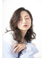 カリーナ(Carina) ＊韓国風バングミディアムヘア＊《YUMI hair》