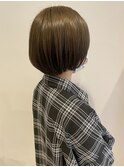 シンプルショートボブ×ウェットヘア