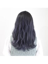 デコヘアーフラッペ(DECO HAIR frappe) エアタッチグラデーションカラー ネイビーアッシュ