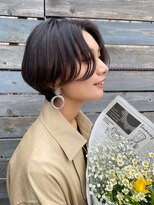 ラヴィズム 長岡店(LUVISM)&nbsp;ショートカット丸みショート耳掛けひし形小顔 10代20代30代