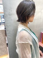 ロンドポレール 北千住(Lond polaire)&nbsp;くびれボブ×オリーブベージュ