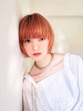 トゥコ(tuco) オレンジヘア　ボブ　ショート　ミニボブ