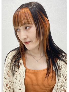 ディーン 名駅店(DEAN) インナーカラー/オレンジカラー/ハイトーン/ブリーチ/名古屋