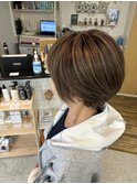 白髪ぼかしハイライト