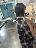 デヴェロペ(Devellope.)&nbsp;【Devellope.】千葉担当　切りっぱなしボブ　カーキグレージュ