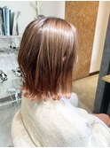 切りっぱなし×オレンジグラデーションカラー！