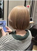 ミルクティーベージュ ボブ ♪