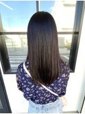 縮毛矯正×カラー【ロングヘアー】