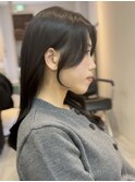 はげない顔周りカットが可愛いです韓国ヘアs