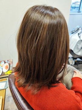 シーズ(Seeds) 【髪質改善】くびれミディ×ベージュカラー