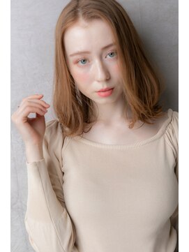 カバーヘア ブリス 戸田公園西口店(COVER HAIR bliss) アプリコットオレンジかきあげミディアム313X戸田公園20代30代