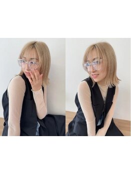 顔周りのカット技術に定評アリ！巻き方次第で雰囲気が変えられる、服装や気分に合わせてスタイルチェンジ♪