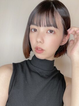 ランソ 新宿(RUNSO) 暗めカラー×グランマッシュ×デザインカラー