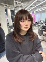 ユーフォリア 渋谷グランデ(Euphoria SHIBUYA GRANDE)&nbsp;レイヤーカット 暖色ブラウン ザクザクレイヤー