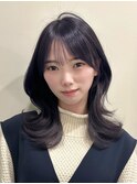 韓国風/レイヤー/小顔/前髪カット/髪質改善/グレージュ/透明感