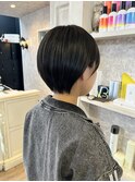 福山美容室carry くびれショート透明感イルミナカラー10代20代