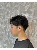 刈り上げマッシュセンターパートメンズカット