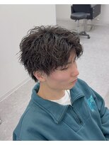 ブライト(BRIGHT)&nbsp;センターパート無造作パーマシャドウパーマ