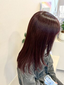 エトレ(etore) 【ブリーチなしダブルカラー】パープルカラー/レイヤーカット