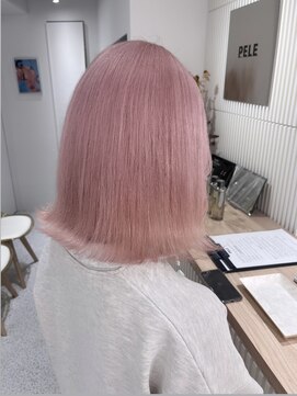 ペレ 渋谷(PELE) くびれヘア/アプリコットオレンジ/夏のヘアアレンジ/渋谷