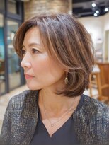 サンタフェ 岐阜島店(Santa'Fe)&nbsp;Santa'Fe式脱白髪染め白髪ぼかしカラー/ミディアム