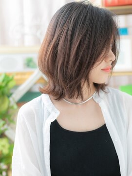 カバーヘア ブリス 北浦和(COVER HAIR bliss) ■ヘルシースタイルアシンメトリーボブウルフ308北浦和30代40代