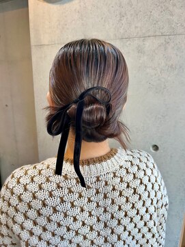 カチモリ/タイトアレンジ/お呼ばれヘア