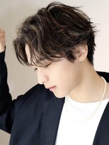 ルーシー 川越(LUCEY)&nbsp;センターパートフェザーパーマシャドウパーマメンズパーマ