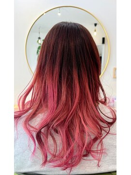 ピンクグラデーション