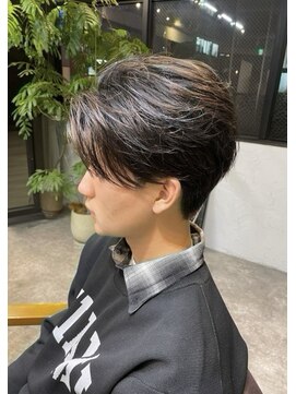 毛流れマッシュ