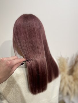 パプスドコワフュール 甲子園口店(Pap's de coiffeur) 西宮美容室/甲子園口美容室/パプス甲子園口/ピンクベージュ