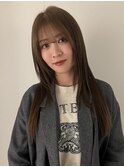 透明感オリーブグレージュ×髪質改善カラーロング