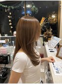 艶ベージュ×大人レイヤー