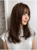 豊崎/ミルクティーブロンド/ダークブルー/デジタルパーマ